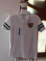 Classic White Polo T-Shirt with Embroidered Crest