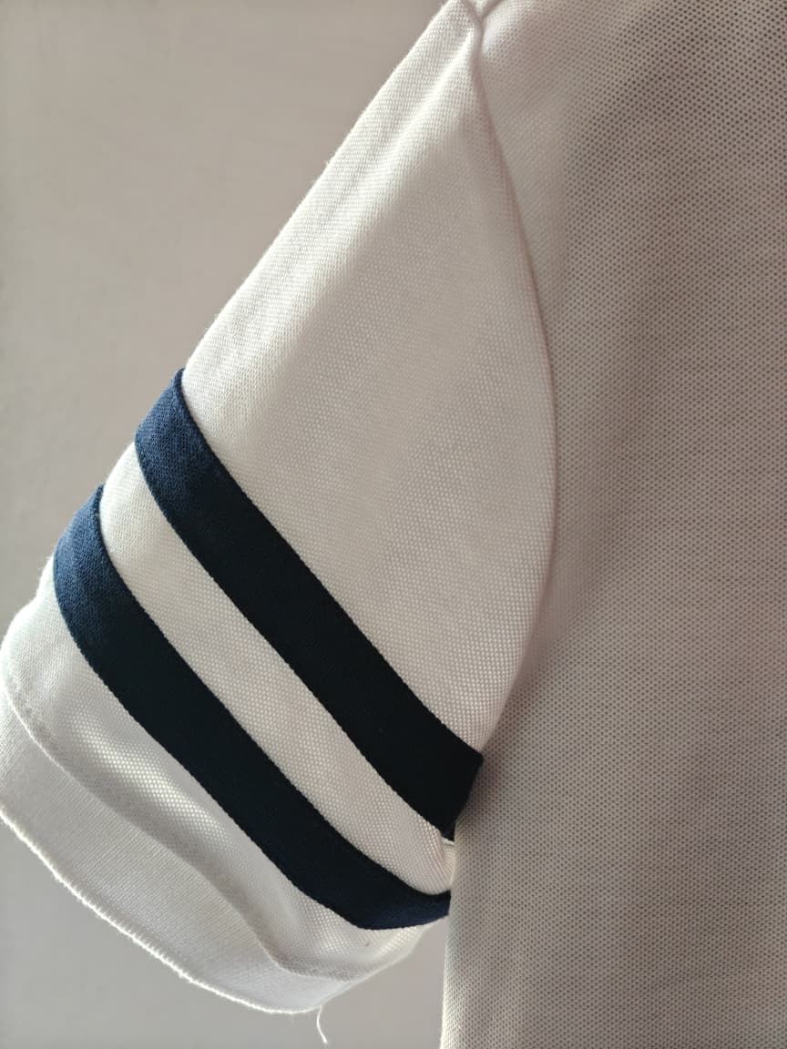 Classic White Polo T-Shirt with Embroidered Crest