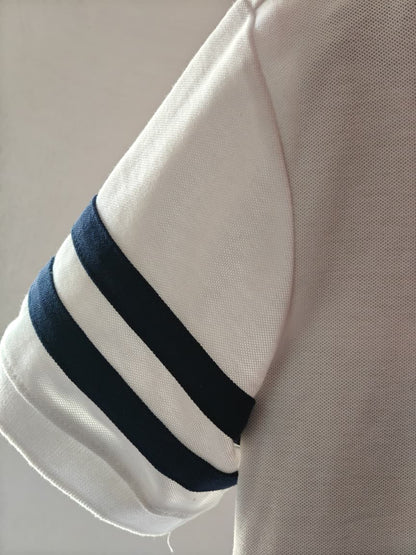 Classic White Polo T-Shirt with Embroidered Crest